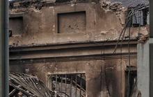 FOTO: Membidik Lebih Dekat Bagian-Bagian Gedung A Museum Nasional yang Hangus Terbakar