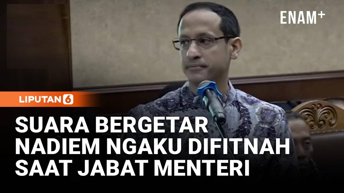 Nadiem Tahan Tangis Baca Pledoi di Sidang Korupsi, Merasa Difitnah saat Jadi Menteri
