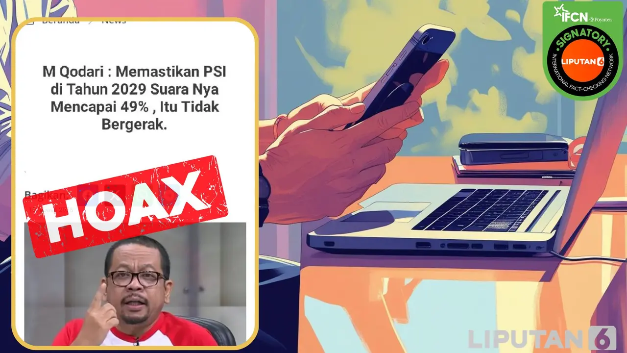 Cek fakta M Qodari pastikan suara PSI 49 persen pada 2029