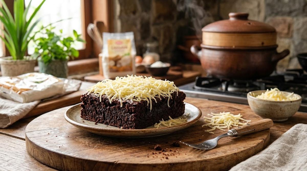 Resep Brownies Singkong Kukus dengan Keju/AI Generated