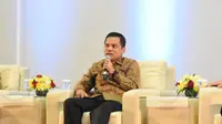 Sekretaris Jenderal MPR Ma'ruf Cahyono saat menjadi pembicara dalam talkshow Ukir Jejak Integritasmu, Wujudkan Budaya Konstitusi dan Antikorupsi di Yogyakarta.