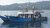 Kapal berbendera Filipina maling ikan di laut Sulawesi (Dok Foto: Humas Kementerian Kelautan dan Perikanan)