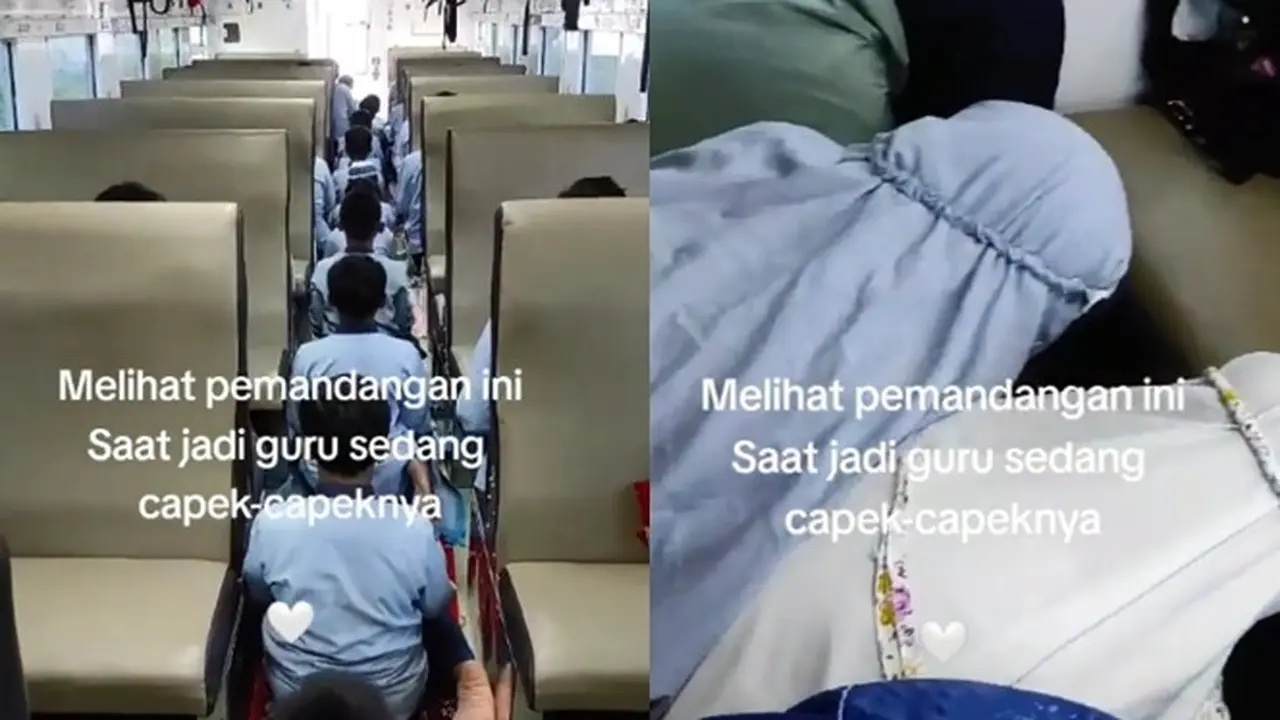 Viral Rombongan Murid SD Salat Berjamaah di Gerbong Kereta, Warganet: Terharu dan Merinding Campur Aduk