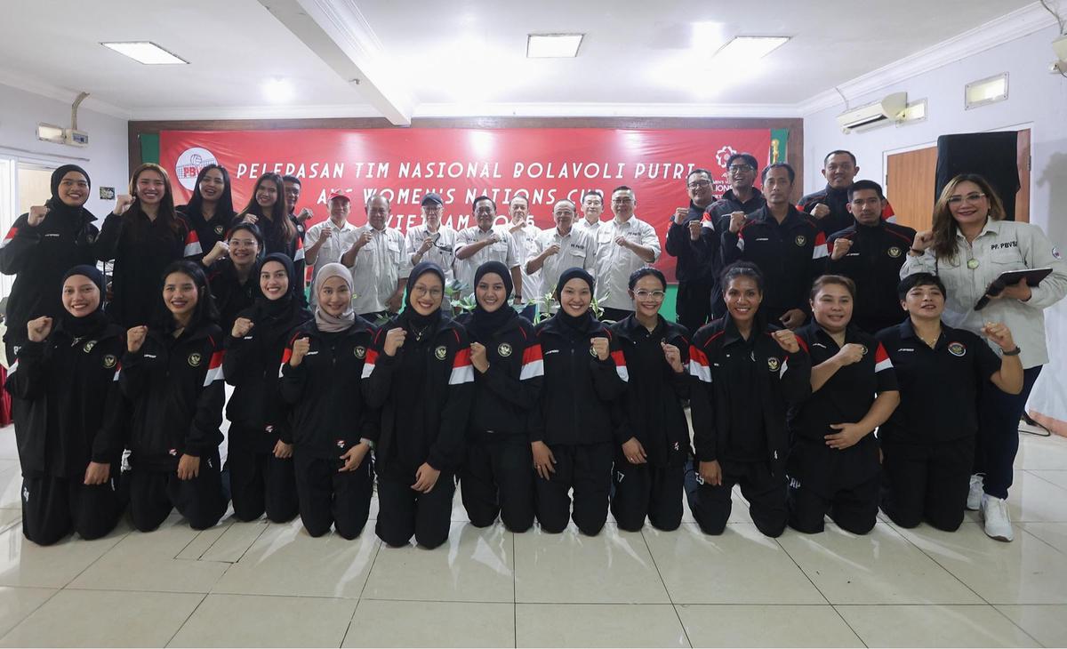FOTO: Timnas Voli Putri Indonesia Ditargetkan Masuk Empat besar di AVC Nations Cup