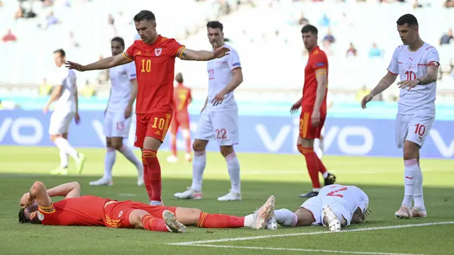 Foto Piala Eropa: Gol Kieffer Moore Gagalkan Kemenangan Swiss atas Wales dalam Laga Grup A Euro 2020