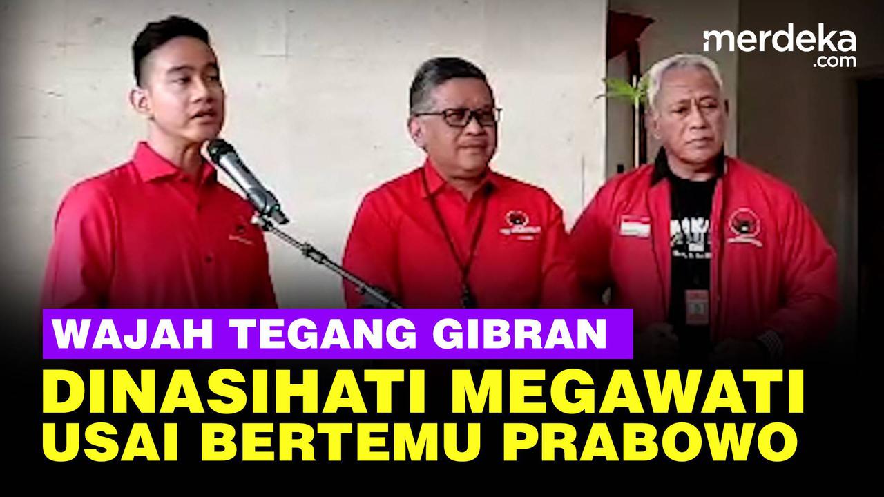 VIDEO: Tegang! Wajah Gibran Dinasihati Megawati Usai Dampingi Prabowo Temui Relawan