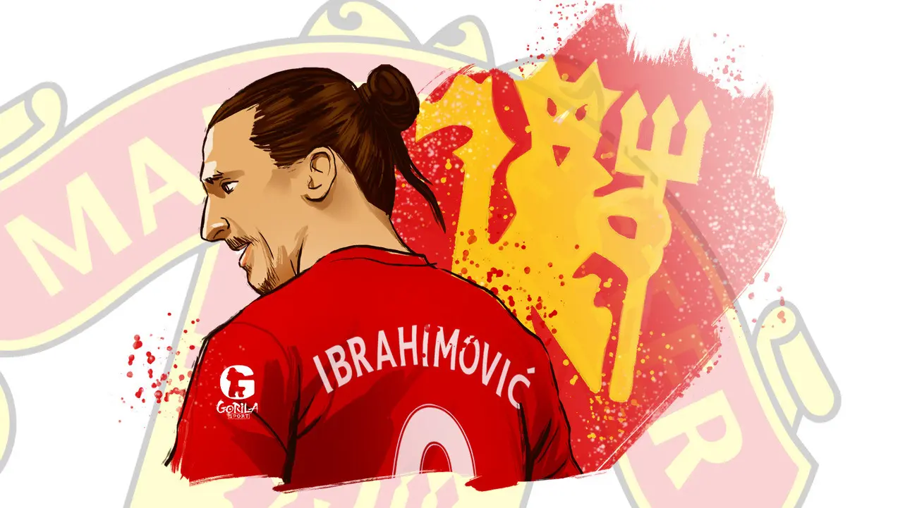 Zlatan Ibrahimovic bintang Manchester United (Gorila Sport)