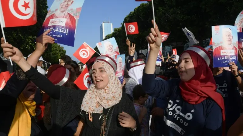 Ilustrasi Pemilu Tunisia (Fethi Belaid / AFP PHOTO)