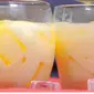 Resep es susu jelly mangga bisa meredam panas yang makin meningkat jelang lebaran ini. (dok. Masak.tv/Dinny Mutiah)