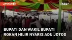 Bupati Rokan Hilir, Afrizal Sintong dan Wakilnya, Sulaiman nyaris baku hantam. Peristiwa terjadi di acara pelantikan Kades di Desa Pekaitan, Rokan Hilir