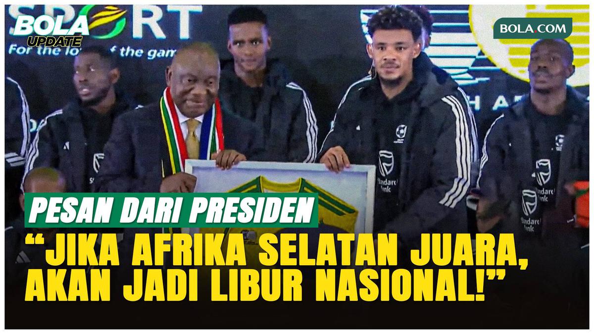 Timnas Afrika Selatan Resmi Dilepas ke Piala Dunia 2026, Presiden Janjikan Libur Nasional jika Juara