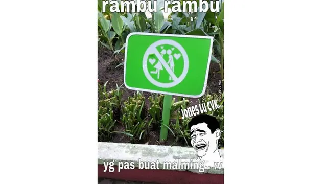 6 Tulisan Dilarang Pacaran Ini Bikin Senyum Tipis