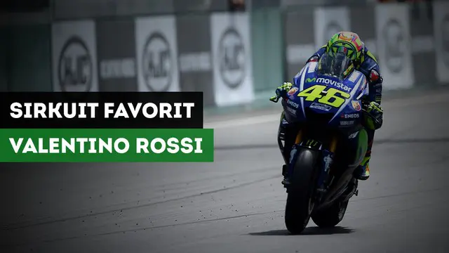 VIDEO: 5 Sirkuit Favorit Valentino Rossi