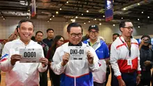 Gubernur Jakarta Pramono Anung didampingi Dirut BTN Nixon L.P. Napitupulu meninjau Race Expo BTN JAKIM 2025. (Foto: Istimewa)