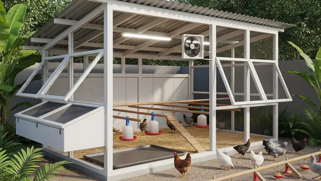 8 Desain Kandang Ayam Koloni Skala Rumahan yang Gampang Dibersihkan, Jaga Higienis