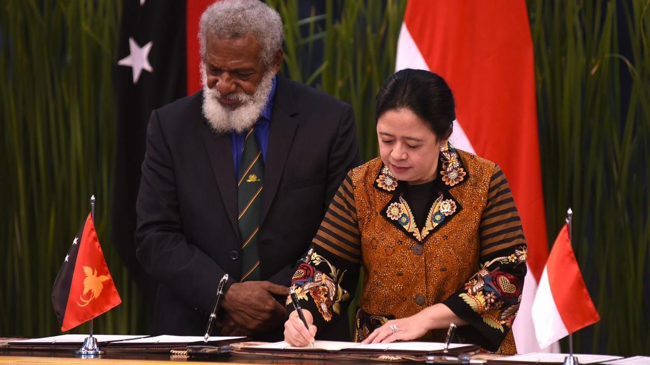 Ketua DPR Teken MoU Kerja Sama dengan Ketua Parlemen Papua Nugini