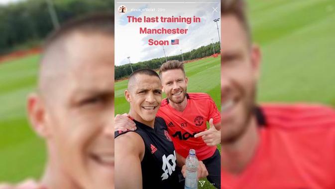 Penyerang Manchester United, Alexis Sanchez. (Instagram)