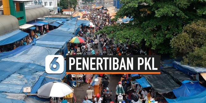 VIDEO: Tidak Mengindahkan PSBB PKL Pasar Anyar Digusur