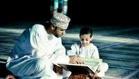 Ilustrasi baca Alquran | Via: pinterest.com