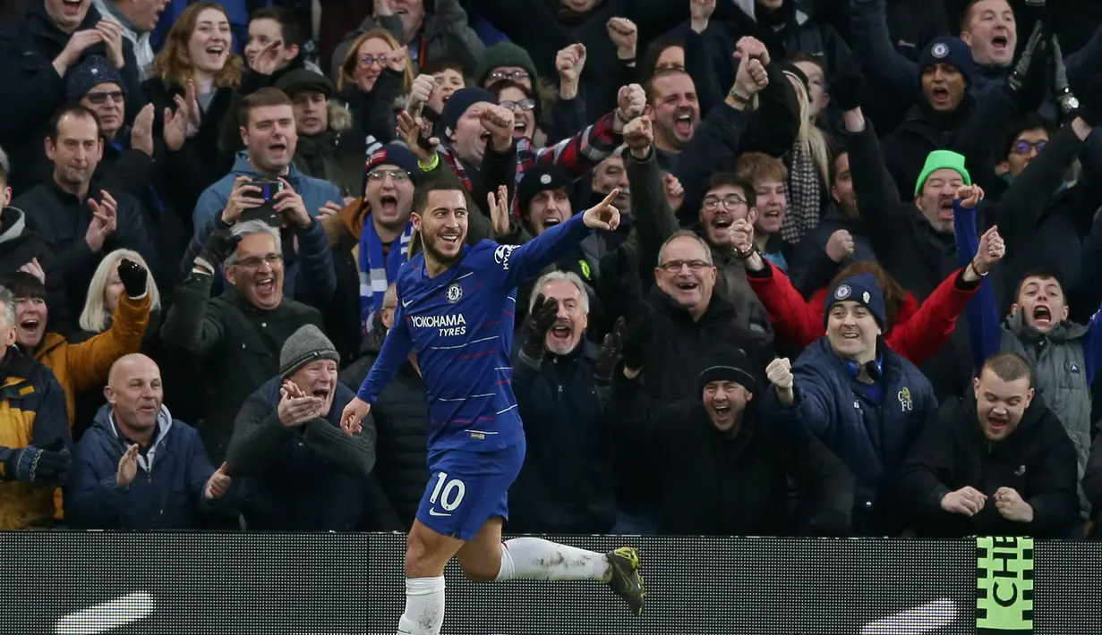 7.Eden Hazard (Chelsea) - 12 gol dan 11 assist (AFP/Daniel Leal Olivas)