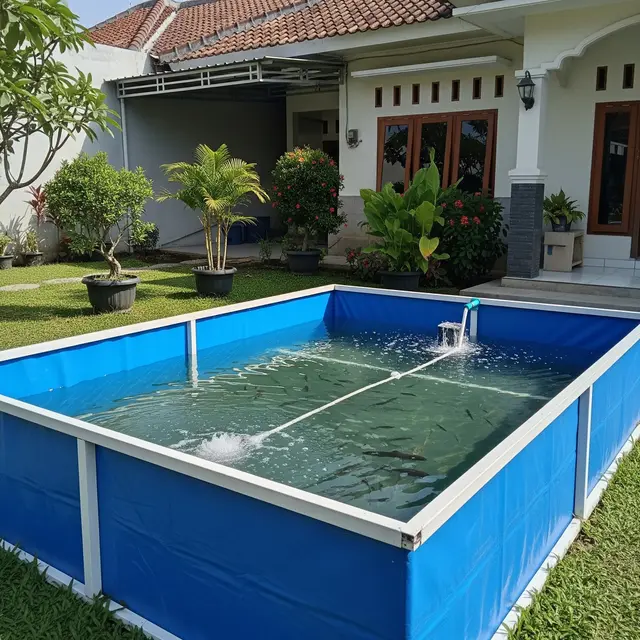 Ilustrasi Kolam Terpal Mini.
