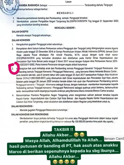 Arfita Dwi Mantan Istri Yama Carlos Menang Hak Asuh Anak - ShowBiz  Liputan6.com