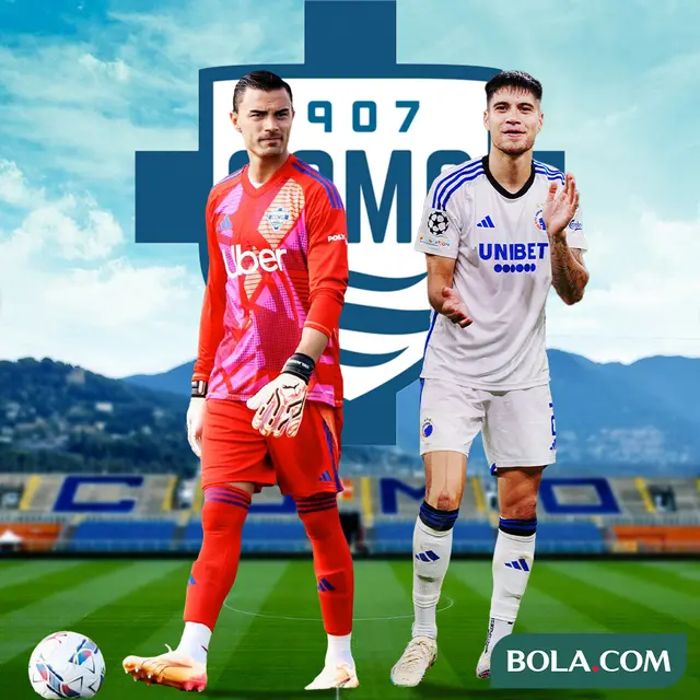 Como - Ilustrasi Emil Audero dan Kevin Diks