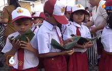 Bukan Program Pemerintah Pusat, Begini Antusiasme Siswa SD Dapat Makan Siang Gratis dari Pemkab Karangasem