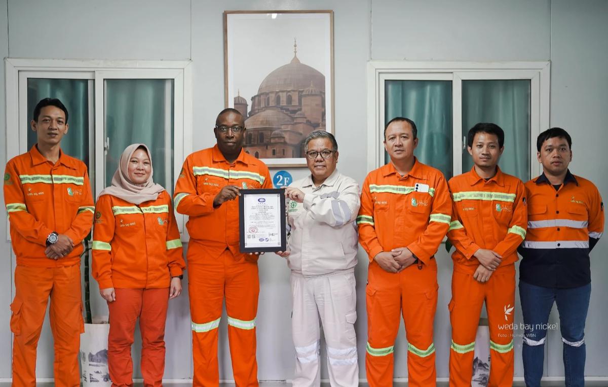 Weda Bay Nickel Kantongi Sertifikasi ISO 14001 dan ISO 45001