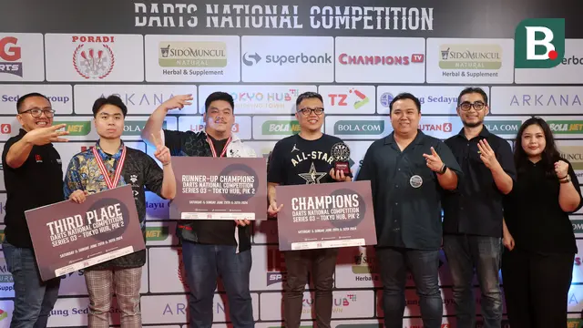 Foto: Aksi Memukau Benny Tandean, Debutan Langsung Jadi Juara Darts National Competition Series 03