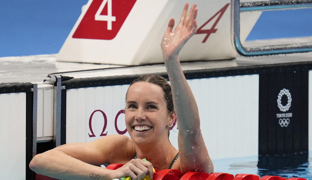 Tiga medali perunggu diraih Emma McKeon dari nomor 100 meter gaya kupu-kupu, estafet 4x200 meter gaya bebas dan estafet 4x100 meter gaya ganti campuran. (Foto: AP/Jae C. Hong)