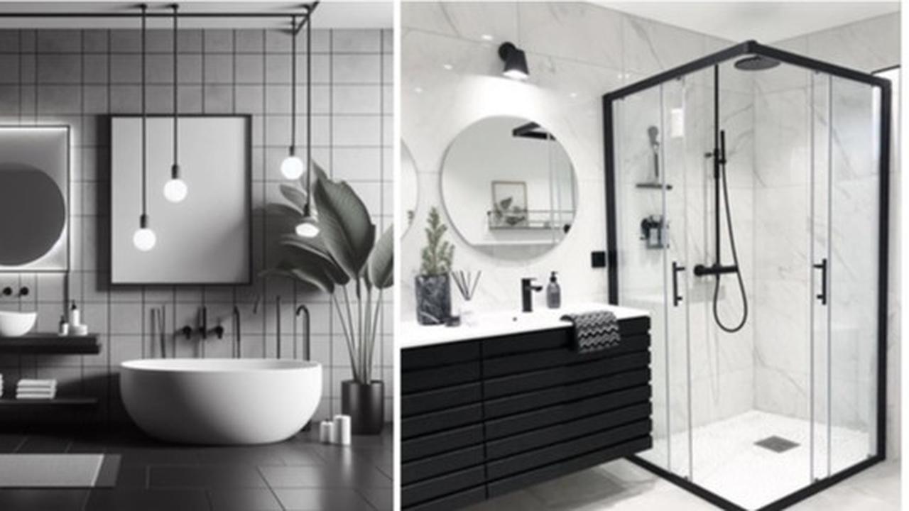 7 Desain Kamar Mandi Corak Hitam Putih Minimalis yang Modern dan Elegan ala Hotel Mewah