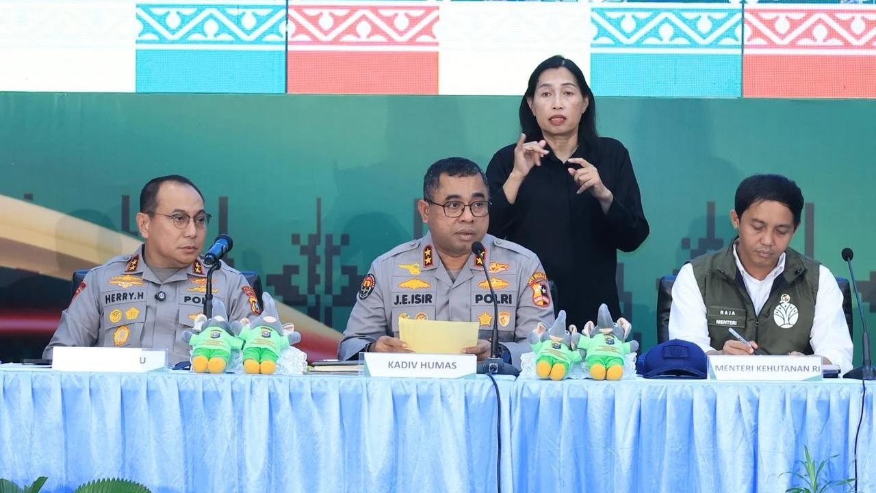 FOTO:  Polda Riau Bongkar Sindikat Perburuan Gajah Sumatera