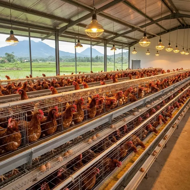 Cara Pilih Lampu untuk Ayam Petelur
