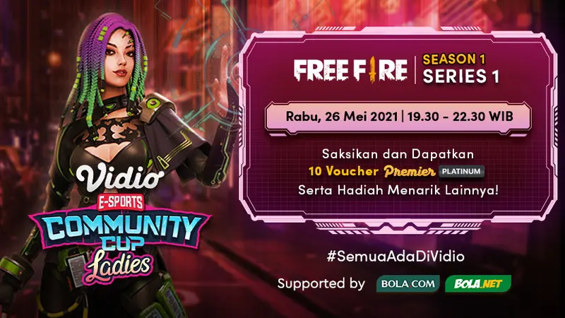 Jangan Lewatkan Live Streaming Vidio Community Cup Ladies Season 1