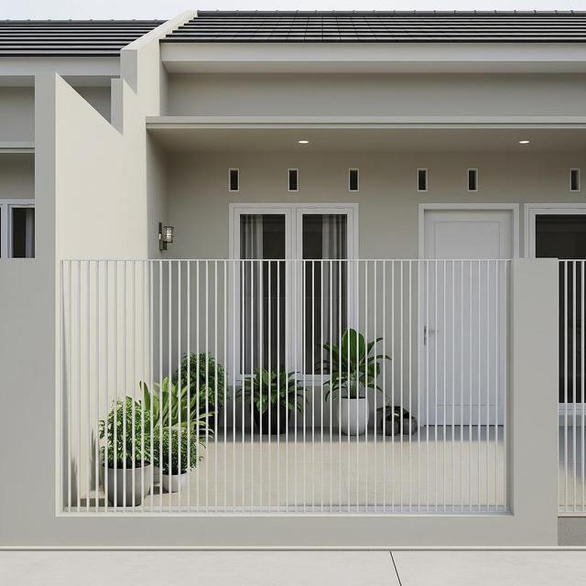 6 Model Teras Depan Rumah Sempit dengan Pagar Besi Tipis, Tetap Aman tapi Irit Budget