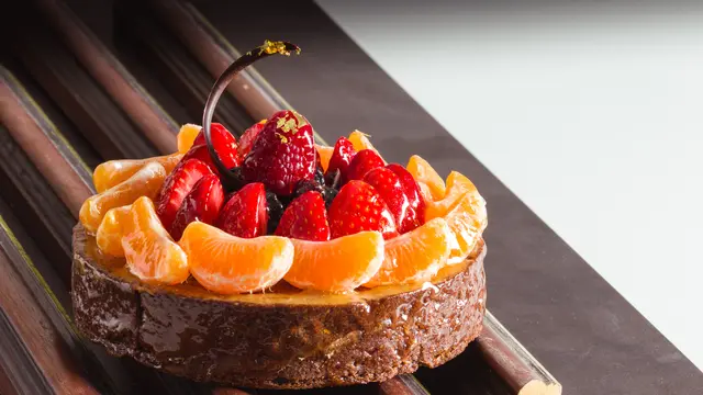 Ilustrasi kue tart buah