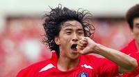 Ahn Jung-hwan merupakan pemain asal Korea Selatan yang pernah bermain di Serie A bersama Perugia pada 2000. (AFP/Pornchai Kittiwongsakul)