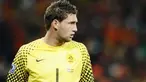 Ekspresi kiper Belanda Maarten Stekelenburg di laga final PD 2010 melawan Spanyol di Soccer City Stadium, Johannesburg, 11 Juli 2010. AFP PHOTO / JEWEL SAMAD 