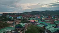 Suasana Tambang Emas ilegal di Sekatak, Kabupaten Bulungan, Kalimantan Utara.