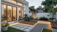 8 Contoh Rumah Kecil Type 45 Model Japandi dengan Taman Belakang yang Estetik, Budgetnya Minimalis