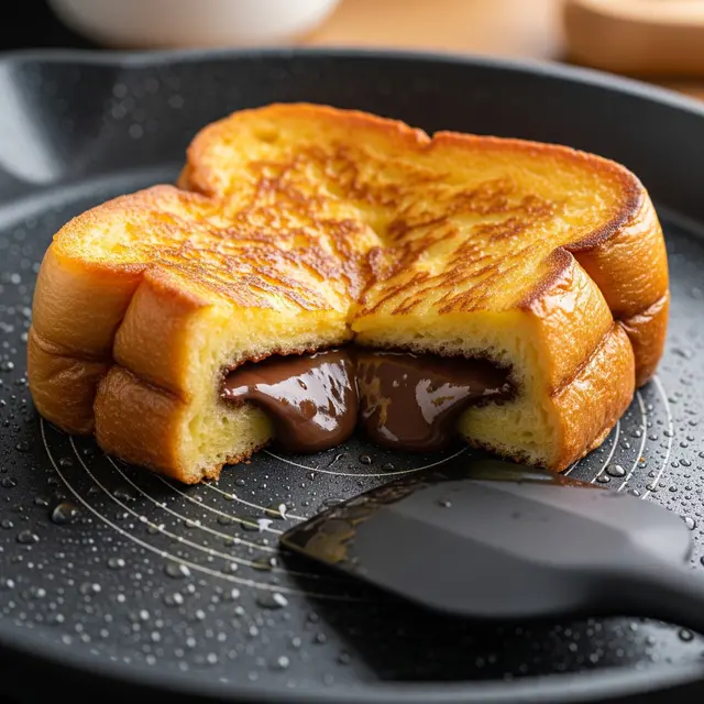 Roti Panggang Isi Coklat Teflon