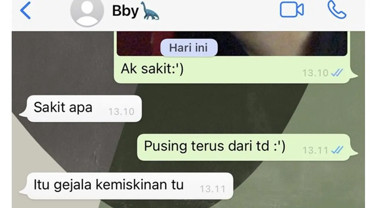 6 Chat Balasan Cowok saat Tahu Pacarnya Sakit Ini Bikin Elus Dada