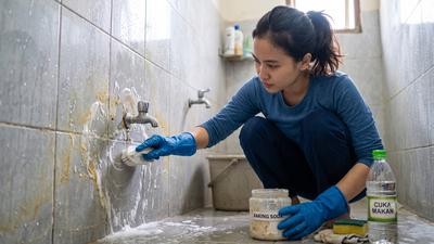 Cara Membersihkan Kerak Kamar Mandi dengan Bahan Dapur, Ampuh dan Hemat Biaya