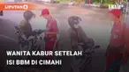 Beredar video viral terkait aksi kabur seorang wanita dari SPBU. Aksi tersebut berada di SPBU Cisangkan, Cimahi