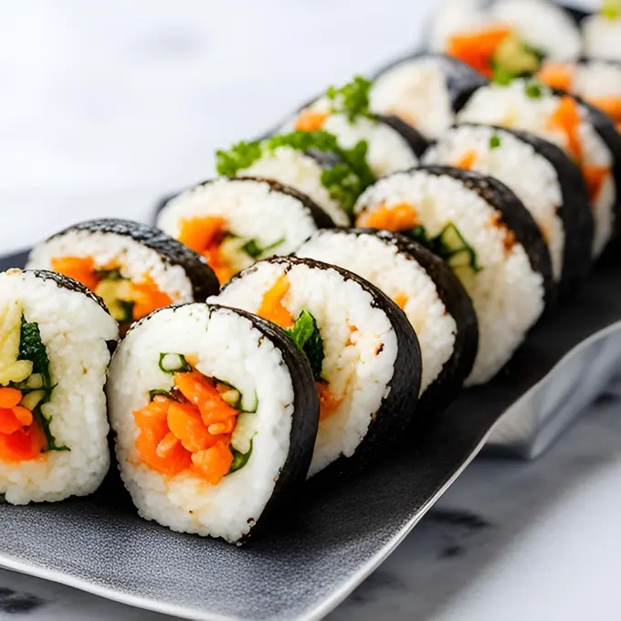 Yeoneo Gimbap – Nasi Gulung Isi Salmon dan Telur