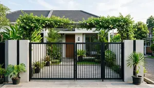 7 Model Gerbang Rumah Sederhana dengan Tanaman Rambat Mewah Bikin Rumah Makin Cantik
