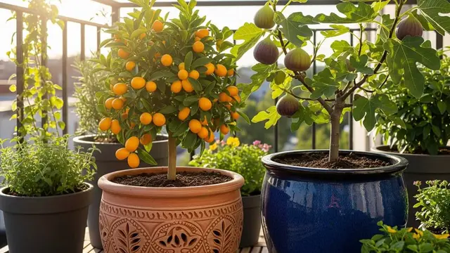 Kebun Buah Mini dengan Pot Kecil