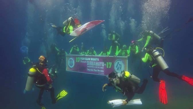 Bagi penggila pemandangan bawah laut, Taman Laut Olele bisa menjadi spot menyelam alternatif yang ada di pesisir pantai selatan Kabupaten Bone Bolango. (Liputan6.com/ Andri Arnold)