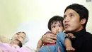 Demi kenyamanan Natasha dan bayinya, maka diputuskan untuk menjalani proses caesar. Sebelumnya, pasangan Natasha Rizki dan Desta telah dikaruniai seorang putri, Megumi Arrawda Sachi yang berusia dua tahun. (Deki Prayoga/Bintang.com)
